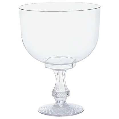 Taça Acrílica Transparente com Base Lapidada Transparente 350ml FestPlastik