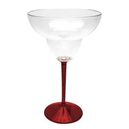 Taça Margarita Acrílica PE Vermelho 400ml OP 41148  Neoplas