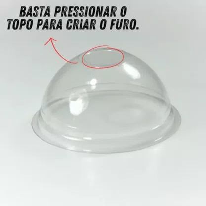 Tampa Bolha com Furo G 676 440/550ml com 50 Unidades Galvanotek