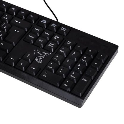 Teclado Universiário com Fio USB Preto MaxPrint
