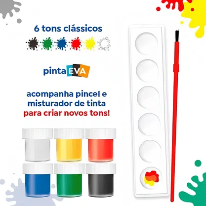 Tempera Guache 15ml 06 Cores Tris