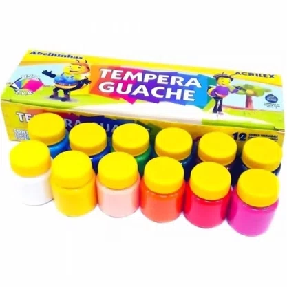 Tempera Guache 15ml 12 Cores Acrilex