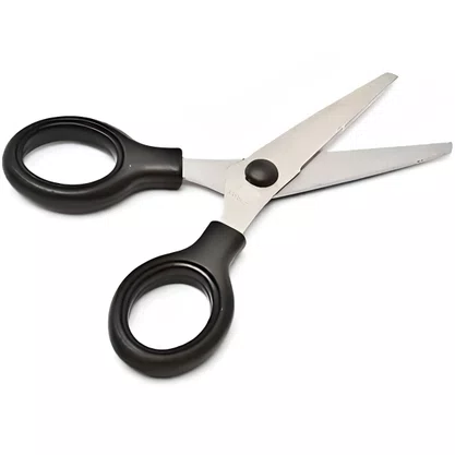 Tesoura Escolar 13,2 Cm Sem Ponta Preta Tilibra