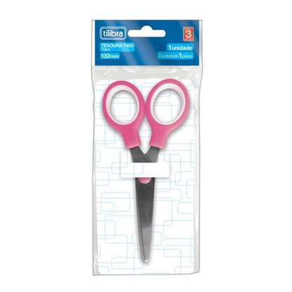 Tesoura Escolar 13,2 Cm Sem Ponta Rosa Tilibra