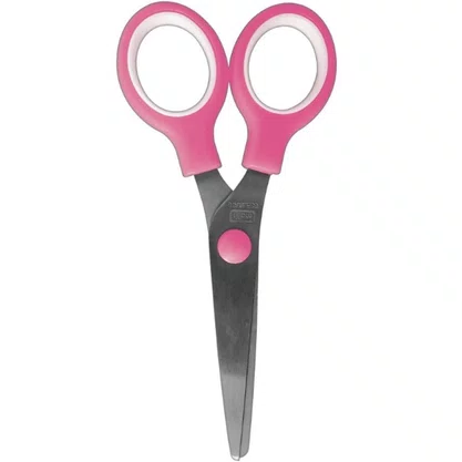 Tesoura Escolar 13,2 Cm Sem Ponta Rosa Tilibra