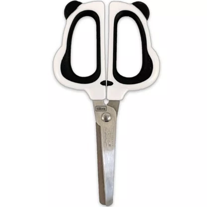 Tesoura Escolar 13 cm Sem Ponta Panda Tilibra
