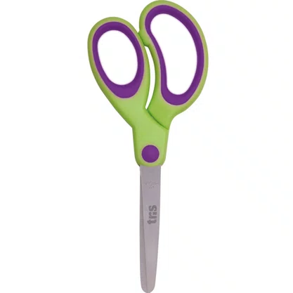 Tesoura Escolar 15 Cm Sem Ponta Verde Tris