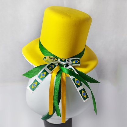 Tiara Chapéu Brasil Verde e Amarelo Copa Importado