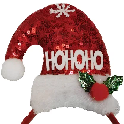 Tiara Gorro Papai Noel 14x24cm Natalina Matsumoto
