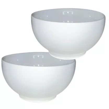 Tigela Bowl Plástica Branca 600ml Massari LB 3071