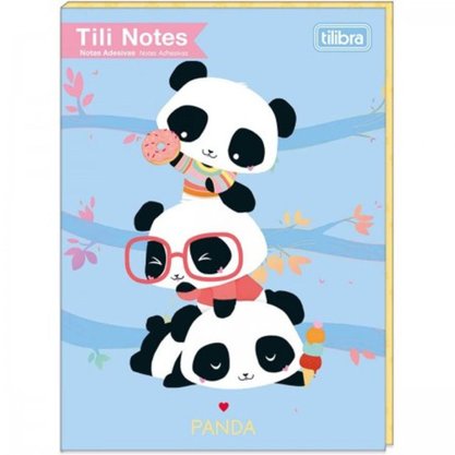 Tili Notes Panda Conjunto 8 Blocos Tilibra