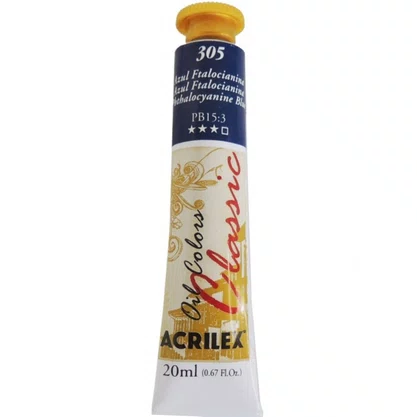 Tinta A Óleo Azul Ftalocianina 20ml Acrilex