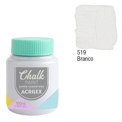 Tinta Chalk 100ml Branco Acrilex