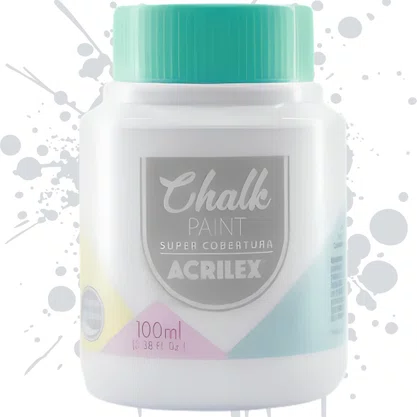 Tinta Chalk 100ml Branco Acrilex