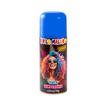 Tinta de Cabelo Spray Azul Kbelo Maluko Rostinho Pintado