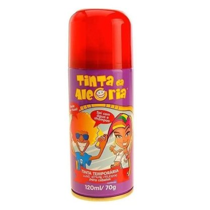 Tinta de Cabelo Spray Vermelho 120ml/70g Dalegria