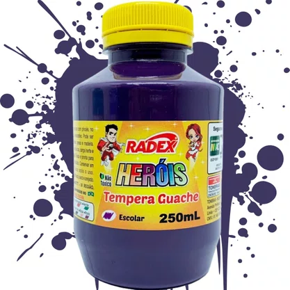 Tinta Guache Roxo 250ml Radex