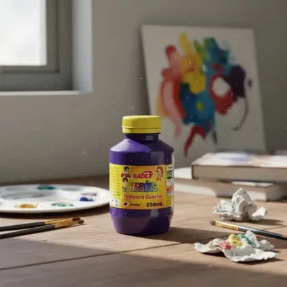 Tinta Guache Roxo 250ml Radex