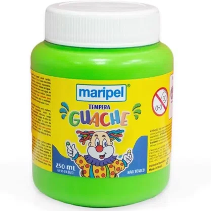 Tinta Guache Verde Claro 250ml da Maripel