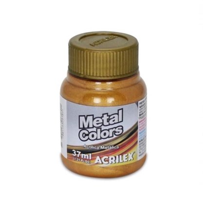 Tinta Metal Colors Ouro Acrilex 37ml