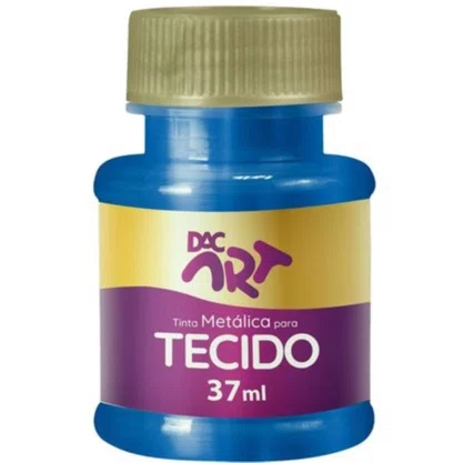Tinta P/ Tecido Metalica Azul 37ml DAC