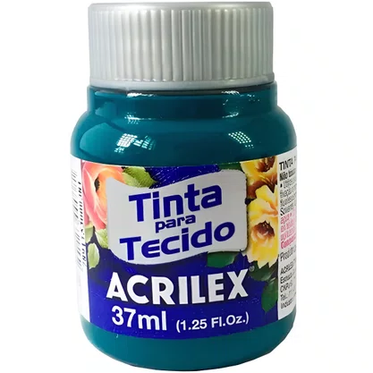 Tinta para Tecido Acqua Marina 37ml Acrilex