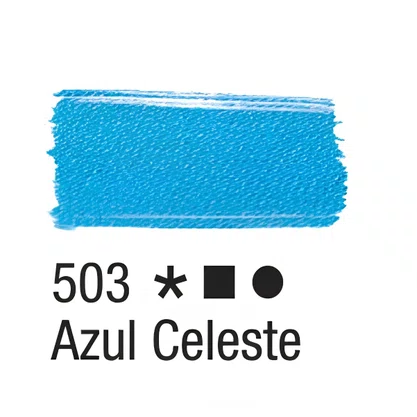 Tinta para Tecido Azul Celeste Acrilex 37m