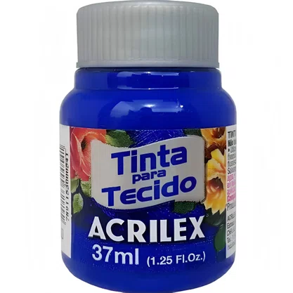 Tinta para Tecido Azul Ultramar 37ml Acrilex