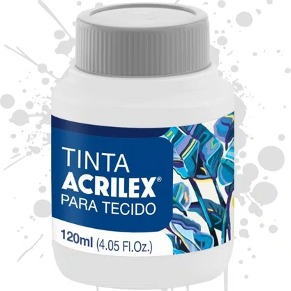 Tinta para Tecido Branco 120ml Acrilex