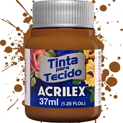 Tinta para Tecido Chocolate 37ml Acrilex