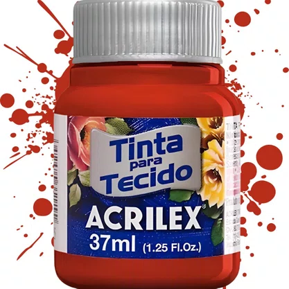 Tinta para Tecido Goiaba Queimada 37ml Acrilex