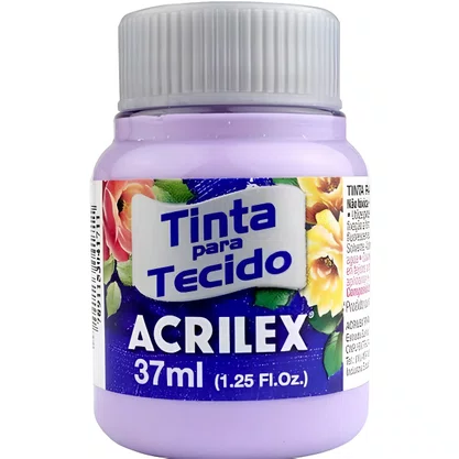 Tinta para Tecido Lilás Bebê 37ml Acrilex