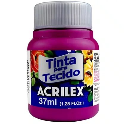 Tinta para Tecido Magenta 37ml Acrilex
