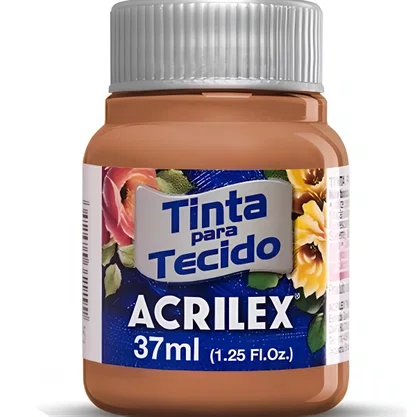 Tinta para Tecido Marrom Café 37ml Acrilex