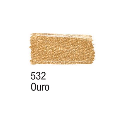 Tinta para Tecido Ouro 37ml Metálica Acrilex