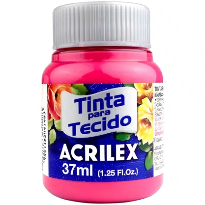 Tinta para Tecido Pink Acrilex 37ml