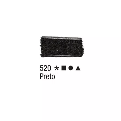 Tinta para Tecido Preto 250ml Acrilex