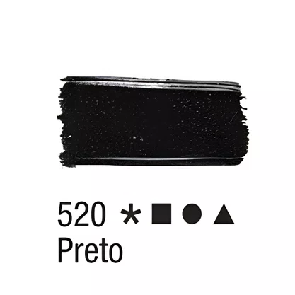 Tinta para Tecido Preto 37ml Acrilex