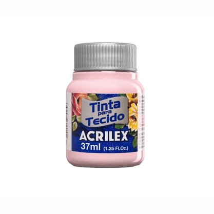 Tinta para Tecido Rosa Bebê 37ml Acrilex