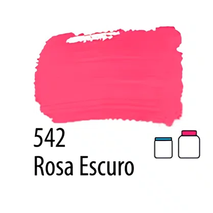 Tinta para Tecido Rosa Escuro Acrilex 37ml