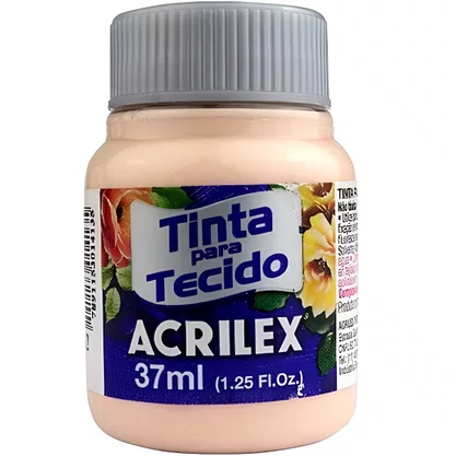 Tinta para Tecido Salmao Bebe Acrilex 37ml