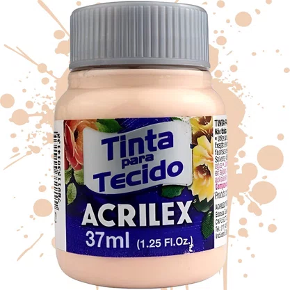 Tinta para Tecido Salmao Bebe Acrilex 37ml