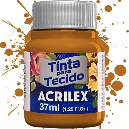 Tinta para Tecido Siena Natural 37ml Acrilex