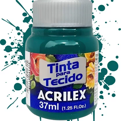 Tinta para Tecido Verde Bandeira 37ml Acrilex