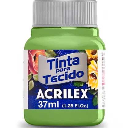 Tinta para Tecido Verde Kiwi 37ml Acrilex