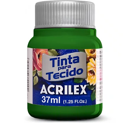 Tinta para Tecido Verde Musgo Acrilex 37ml