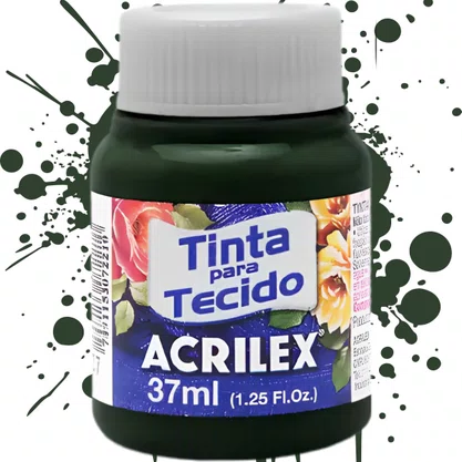 Tinta Para Tecido Verde Pântano 37ml Acrilex