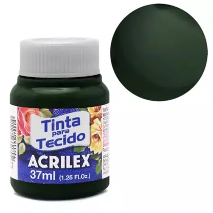 Tinta Para Tecido Verde Pântano 37ml Acrilex