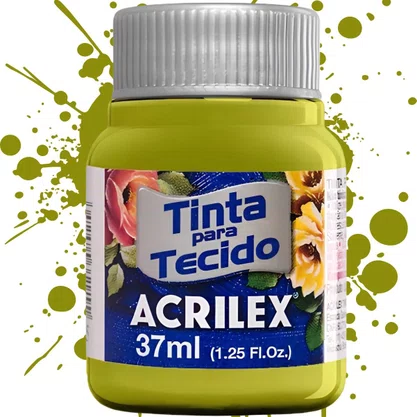 Tinta para Tecido Verde Pistache Acrilex