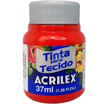 Tinta para Tecido Vermelho Tomate Acrilex